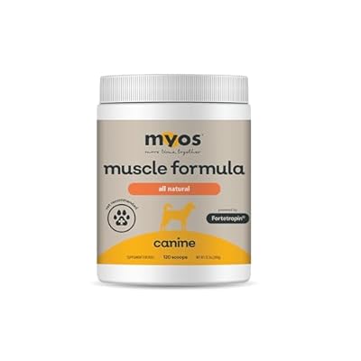 MYOS Canine Muscle Formula - All-Natural Muscle Building Supplement - Helps Reduce Muscle Loss in Dogs Due to Normal Aging and Improves Recovery from Injury or Surgery