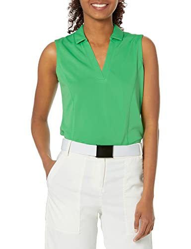 Image of PGA Tour Women's Petite Airflux Sleeveless Polos
