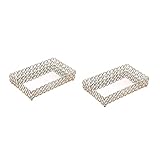 Cabilock 2Pcs Made Holder Container Maquillage Métal Commode Toilette Maison Miroir Articles Divers Cosmétique Mariage Bibelot Bijou Plateau Chambre Vanité Bouteilles