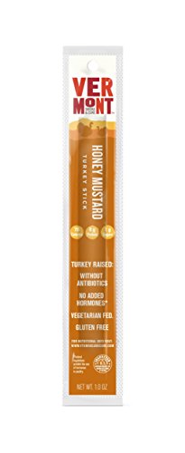 Vermont Smoke & Cure Meat Sticks - Antibiotic Free Turkey Sticks - Gluten-Free Snack - Paleo and Keto Friendly - Nitrate Free - Honey Mustard - 1oz Stick - 24 Count - Thumbnail 3