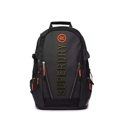 Superdry Mochila de lona para mujer con bordado