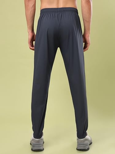 Image of TECHNOSPORT Men's Colorblock Slim Fit Sports Joggers TECHNOLITE Lightweight Active Track Pants Quick Dry Stretch Gym Running Training Fitness Activewear