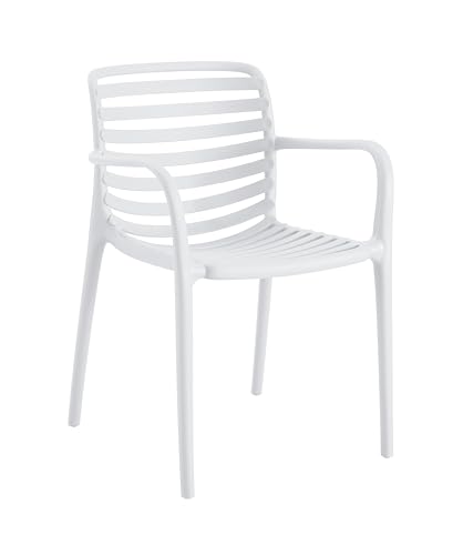 METRO Professional Silla apilable con reposabrazos