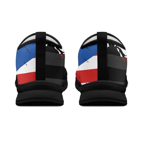 Men's Supportive Running Shoes Fashion Casual Athletic Shoes Elastic Cushioned Walking Travel Shoe for Daily Dating Size 5-14 Black Sole4