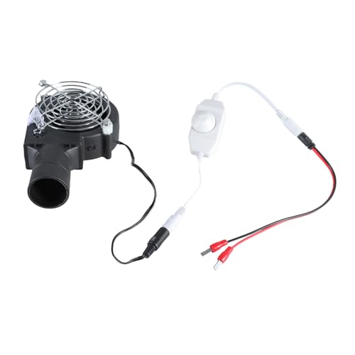Zkydhbd Ventilador de aire para barbacoa 9733 24 V, ventilador centrífugo de velocidad variable, sin escobillas, 5000 rpm, 40 CFM, ventiladores para chimeneas de cocina al aire libre