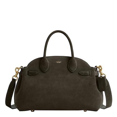 Coach Empire Carryall 28 in Suede, B4/Olive