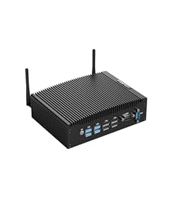 FANPEEC Lüfterlos Mini PC Industrie Core i5-8350U (max. 3,6 GHz) 16GB DDR4 RAM 256GB M.2 SSD Industrie PC 2*HD, Lüfterlos Computer Windows 11 Pro/Linux, 2*RS232 COM, WiFi5, BT4.2, 8*USB, Power On Auto