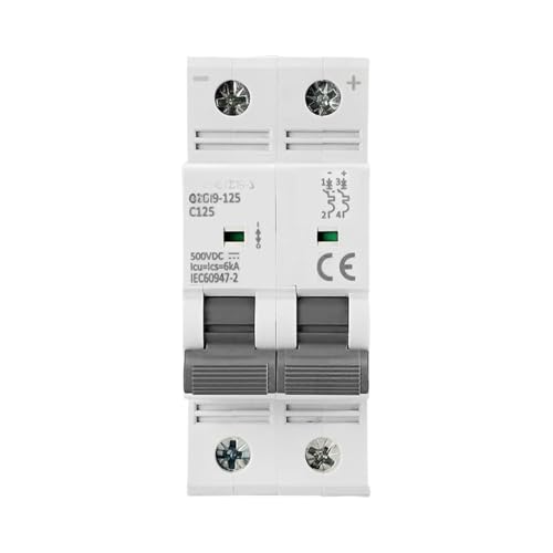Disjoncteur DC 125A 2P bipolaire pour protection de circuit photovoltaïque et batterie