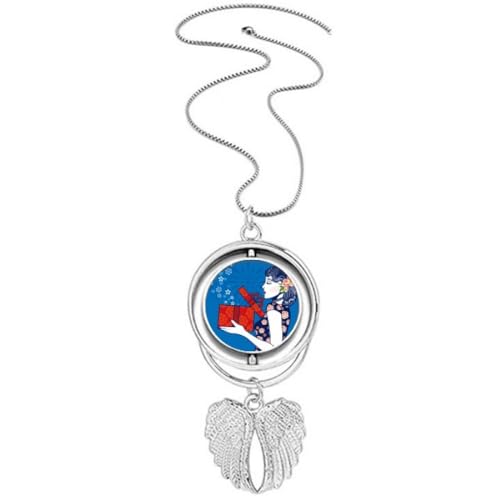 Collier ailes d'ange bleu idéal pour sublimer vos tenues d'été