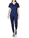 Amazon Essentials Women's Classic Fit V-Neck Short Sleeve Scrub Top (Available in Plus Size), Dark Blue, 4X