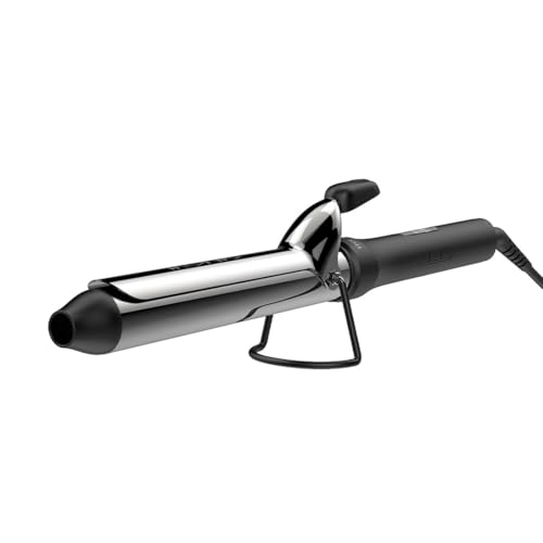 Image of IKONIC CT32mm Curling Tong, Black Hair Curler for Bouncy Tight and Loose Curls, Professional Curling Iron for Salon Finish Long Lasting Curly Hair 8inch Titanium Barrel