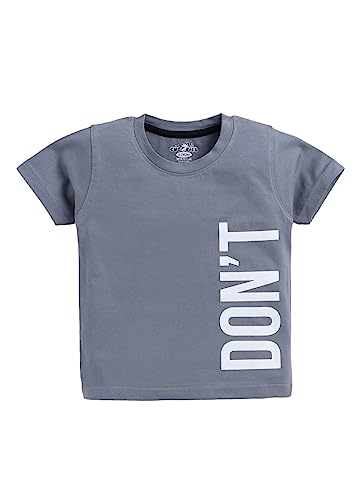 Image of CUTOPIES Boys Powder Blue Cotton Printed Half Sleeves T-shirt and Shorts Set (Pack Of 1) Baby Boys' Clothing Sets