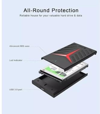 Image of CARE CASE 500GB 2.5 Inch SATA USB 3.0 HDD Portable External harddrive