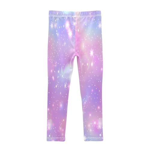 Toddler Girls Leggings Printed Yoga Pants Leggings Pink Sky Stars and Bokeh for Kids2