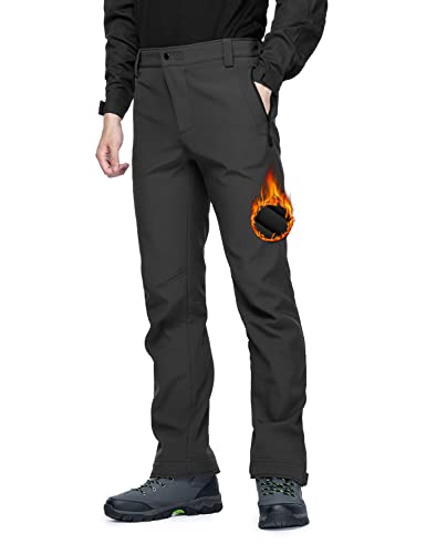 Wanderhose Herren Wasserdicht & Gefüttert - Softshell Outdoorhose Für Winter