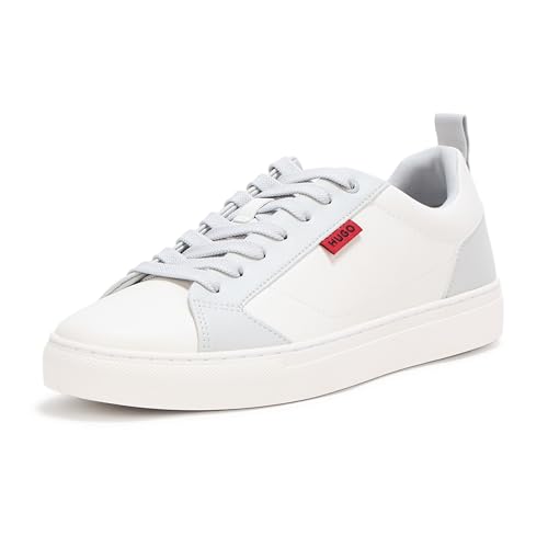 HUGO Morrie Low Profile Friendly Leather Sneakers Medium Off White 11