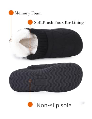 Women's Fashion Men Plush Fleece Lined&Scuff Soles, Warm House Shoes, Non-Slip Slippers for Bedroom, Living Room, Outdoor3
