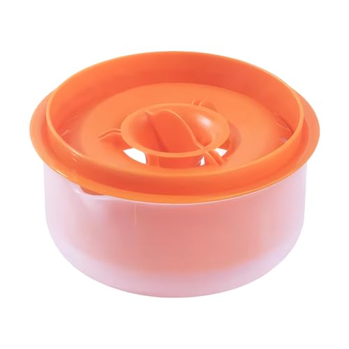 IOIUSKKU Best Egg Yolk Separators Clean BPA Free Egg White Filter Kitchen Baking Egg Separation Funnel Spoon ABS Eggshell Opener, Orange