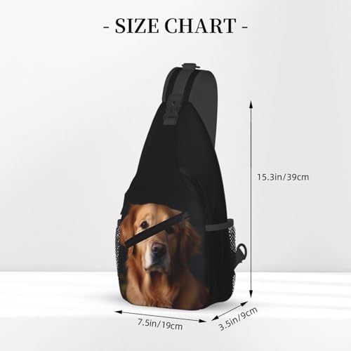 Mochila tipo Sling negra para senderismo y uso diario miniatura 2