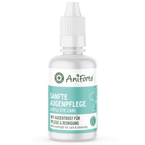 AniForte Sanfte Augenpflege 30ml - Augenreiniger für Hunde, Katzen & Kleintiere mit Augentrost, Augentropfen auf natürlicher Basis für das Augenumfeld