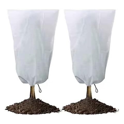 SmartMaster 2 PCS Garden Fleece, 120 x 180 cm Plant Cover Plant Fleece Frost Protection for Plants, Plant Frost Protection Covers from Olive Tree Potted Palms Insect Bird Tear Resistant UV Cover