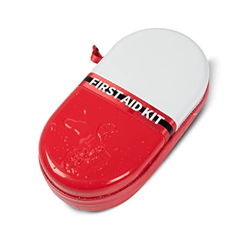 All Purpose First Aid Kit Gift With Essential 101 Pcs First Aid Supplies Small Waterproof Eva, Good Choice For Workplace Home Sports Survival Driving Hiking (Red White) #TOP1
