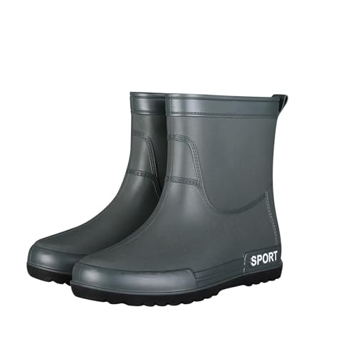 Bottes de pluie homme pour marcher sur sol glissant sans mouiller ses pieds
