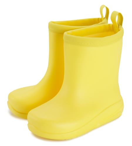 Happy Cherry Toddler Rain Boots Kids Outdoors Waterproof Rubber