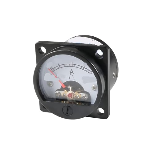 Ampèremètre rond SO-45 AC 0-10A noir pour tableau électrique
