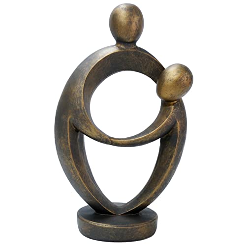 Statue Mutter und Tochter, Vater und Sohn, Geschenke für Muttertag, abstrakte Kunstskulptur, Heimdekoration Cover