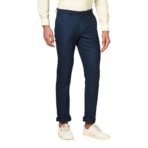Image of Blackberrys Men's Cotton Blend Slim Casual Trousers