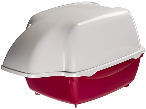 Ferplast Cosmic Arenero Exterior para Gatos Rojo miniatura 1