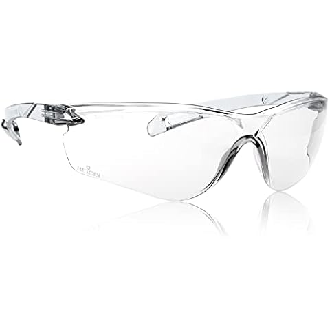 NoCry Lightweight Protective Safety Glasses with ANSI Z87.1 Rated, Clear, Scratch Resistant, Anti Fog Lenses, Suitable for Indoor or Outdoor Use Cover