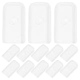 IWOWHERO 100pcs End Caps for Polyester Boning Sewing 0.23 Inch 6mm Transparent Collar Corset Spiral Boning Tips for Wedding Dress Shapewear Support Strip Chain End Cover