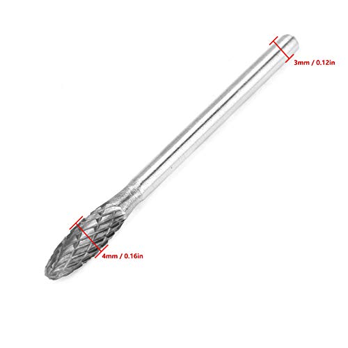Set de 10 fresas rotativas de carburo de tungsteno miniatura 7