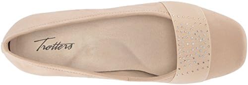 Trotters Women's Samantha Ballet Flat, Nude, 7 Wide | Image 4
