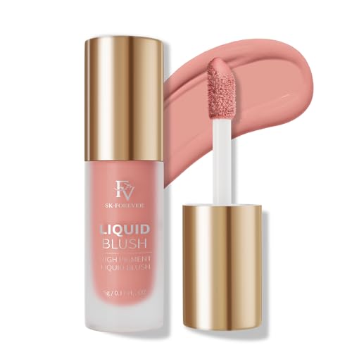 FV Colorete Líquido, Alta Pigmentación, Duración Extendida, Efecto Natural y Transpirable, Rubor en Crema Ligero y Saludable, Maquillaje Perfecto para un Aspecto Radiante (Honey)