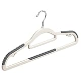 Home Velvet Penners – Anzugschneider mit drehbarem Haken | Kompakter Kleiderbügel, ohne Verrutschen mit um 360 ° drehbarem Haken zum Organisieren von Hemden, Kleidern, Hosen, D-Gittern