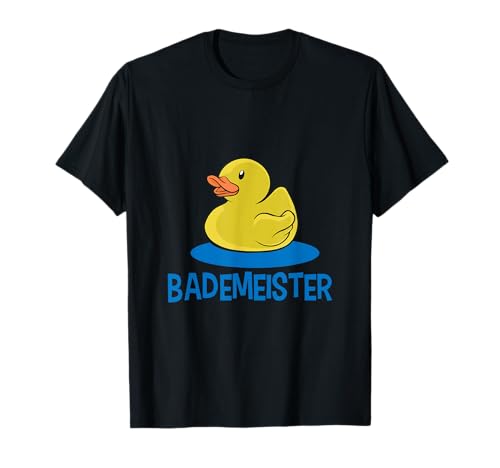 Lustig Bademeister Spruch Rettungskraft Schwimmen Badeente T-Shirt