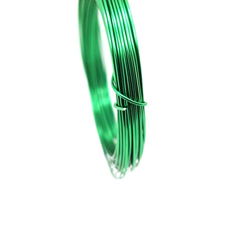 Image of 32.8 Feet Aluminum Wire for Craft /Jewelry Making and Wire Sculpting (Green, 0.8MM /20 Gauge) from Craft Wire
