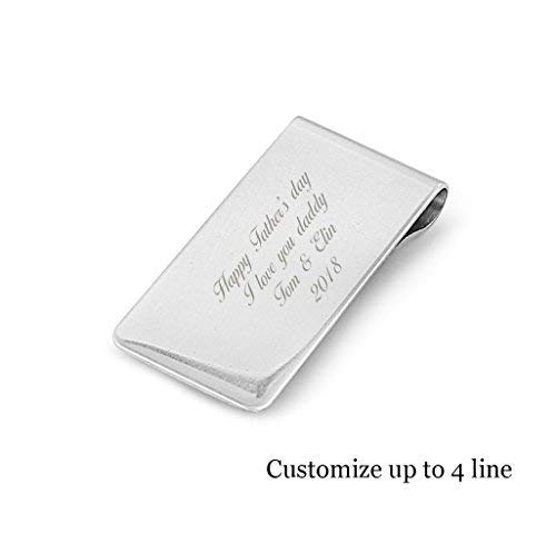 Custom Personalized Laser Engraved Stainless Steel Money Clip, For Dad, Husband, Friend, Grandpa,and mom boyfriend4