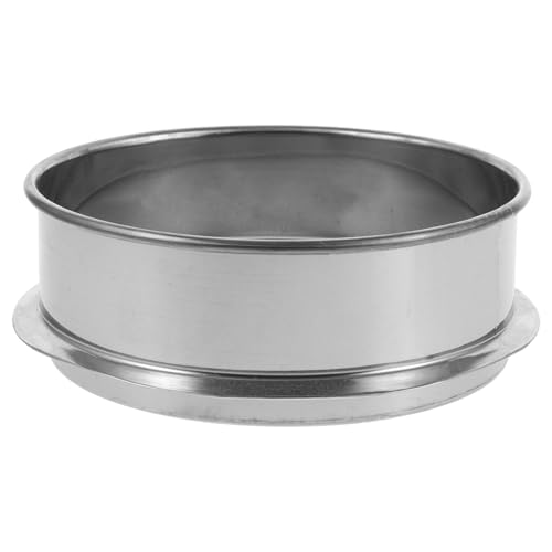 DEARMAMY Cedazo Redondo de Acero Inoxidable 15 CM Colador de Malla Fina Multiusos para Esmalte Cerámico y Filtro de Pintura Herramienta Industrial para Filtrado de Arcilla y Pigmentos