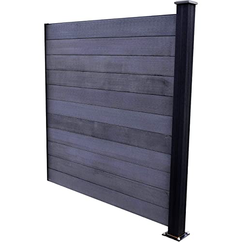 Brise Vent, Brise Vue Ou Suite De Cloture De Jardin Palissade Exterieur En Composite Occultant Clostra Formant Un Panneau De 168 Cm De Largeur X 175 Cm De Hauteur...