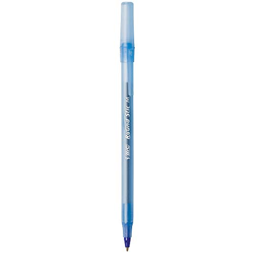 Image of BIC Round Stic Xtra Life Ballpoint Pen, Medium Point (1.0mm), Black /Red /Blue - Box of 240 Assorted Ball Pens