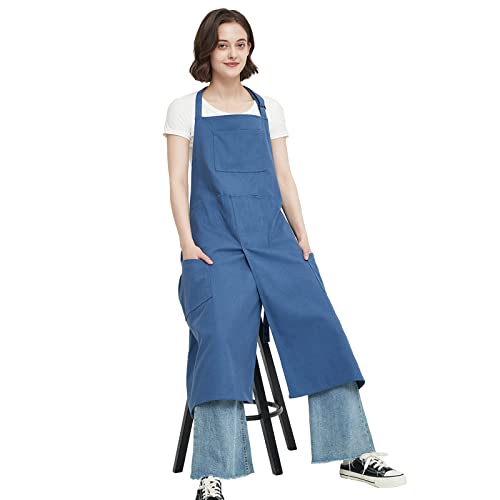 Jaspfct Pottery Apron with Split Leg, Long Unisex...