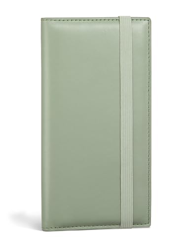 Image of Zreal Checkbook Cover for Women, Premium Vegan Leather Checkbook Holder for Top & Side Tear Duplicate Checks with RFID Blocking (Sage Green)
