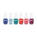 Gelish Makin' A Splash 6 Pack Summer Edition Soak Off Gel Nail Care Polish Kit