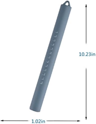 Miniatura 2 de XBLDMJY Pequeño rodillo de silicona azul, rodillo de masa antiadherente de núcleo interno de acero inoxidable