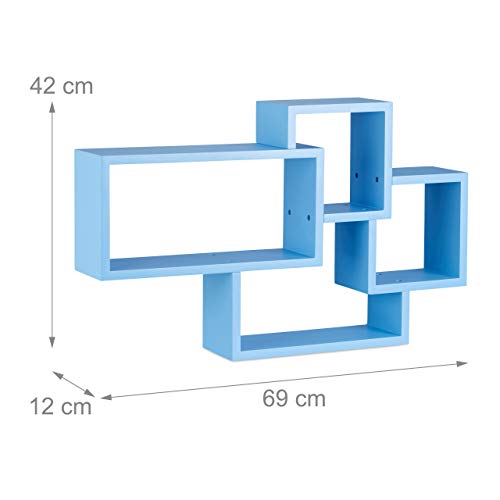 Relaxdays 10021900_45 Cubi da Parete, Mensole