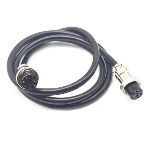 Cable GX16 9 pines doble hembra 1 metro miniatura 2